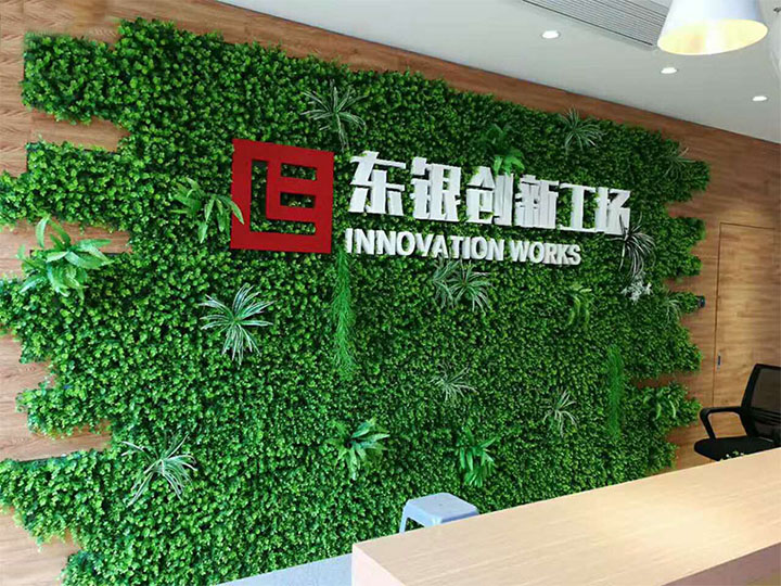 辦公室前臺仿真植物植物墻